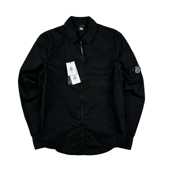 CP Company Black Cotton Overshirt - XS