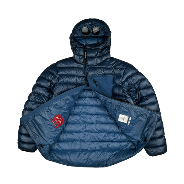 CP Company Down Filled DD Shell Goggle Asymmetric Zip Puffer Jacket - XL