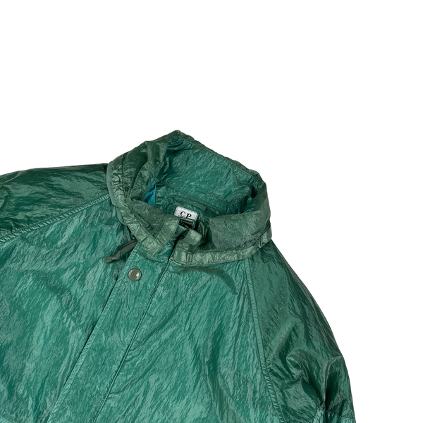 CP Company Turquoise Garment Dyed Nylon Kan D Shell Jacket - XL
