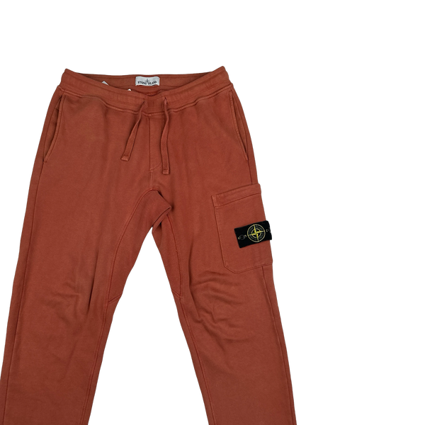 Stone Island 2019 Terracotta Cotton Jogging Bottoms - Medium