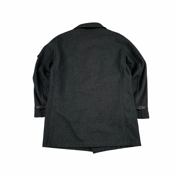 Stone Island 1997 Vintage Thick Wool Buttoned Collard Jacket