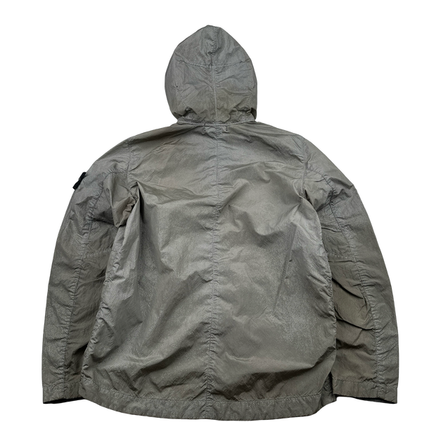 Stone Island 2016 Grey Pixel Reflective Hooded Jacket - Medium