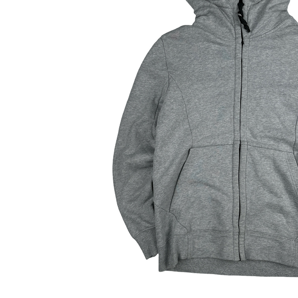 CP Company Grey Cotton Goggle Hoodie - Large