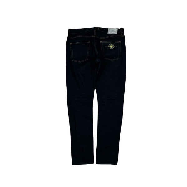 Stone Island 2015 RE-T Dark Blue Contrast Stitch Denim Jeans - 30"