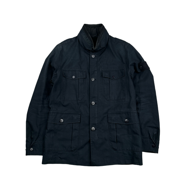 Stone Island 2014 Navy 3L Ghost Piece Performance Cotton Jacket - Medium