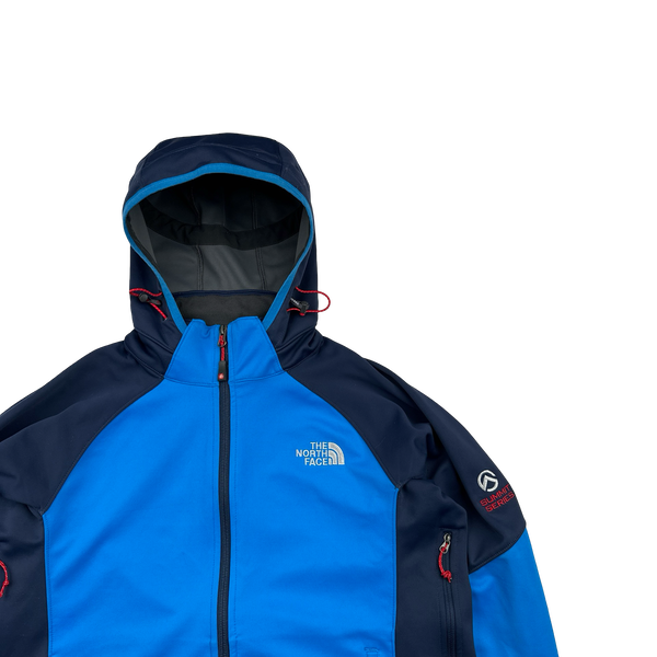North Face Blue Windstopper Summit Series Waterproof Shell Jacket - Small