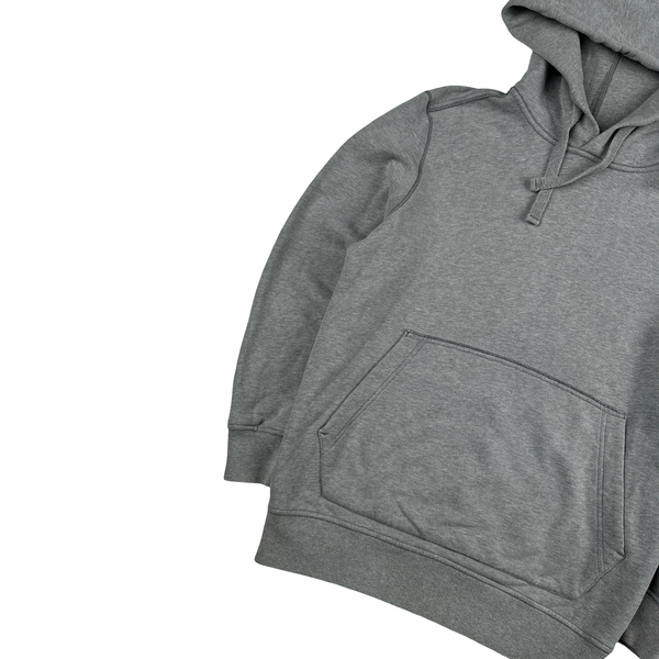 Stone Island 2018 Grey Cotton Pullover Hoodie - Small