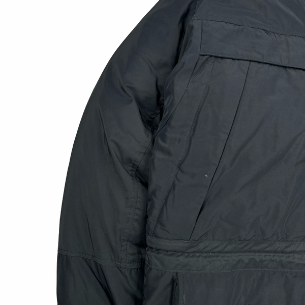 Stone Island 2020 Black Down Filled Micro Reps Jacket - Large