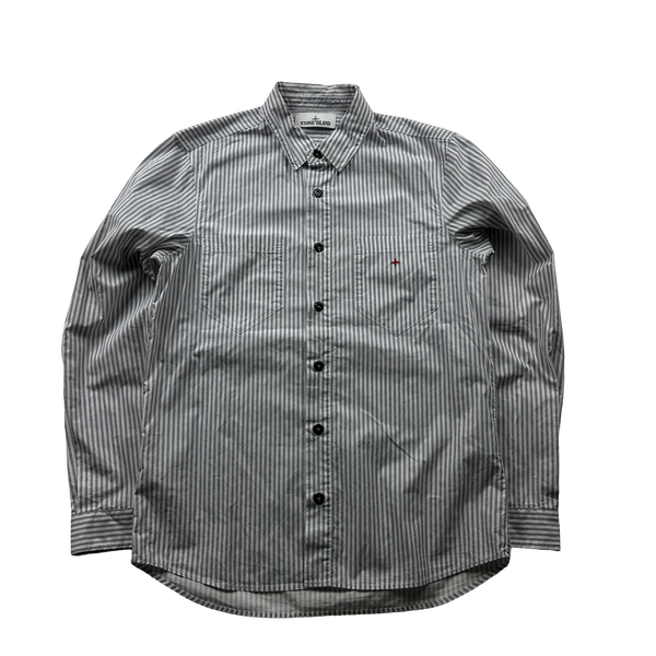 Stone Island 2018 Striped Marina Compass Shirt - Small