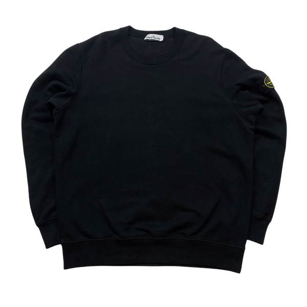 Stone Island 2020 Black Cotton Crewneck Sweatshirt - XL