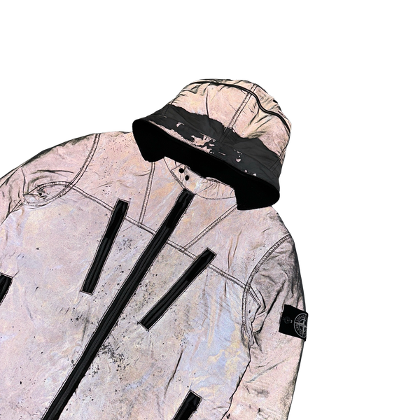 Stone Island Liquid Reflective 2011 Fleece Lined Jacket - Medium