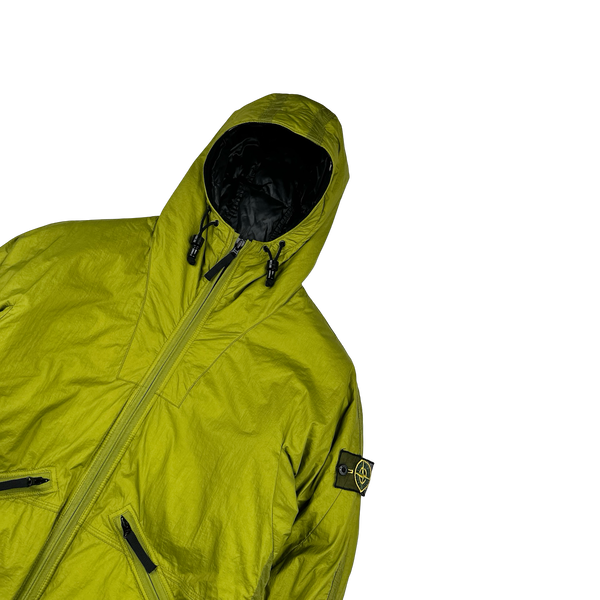 Stone Island 2009 Green Down Filled Mesh Badge Puffer Jacket - Large