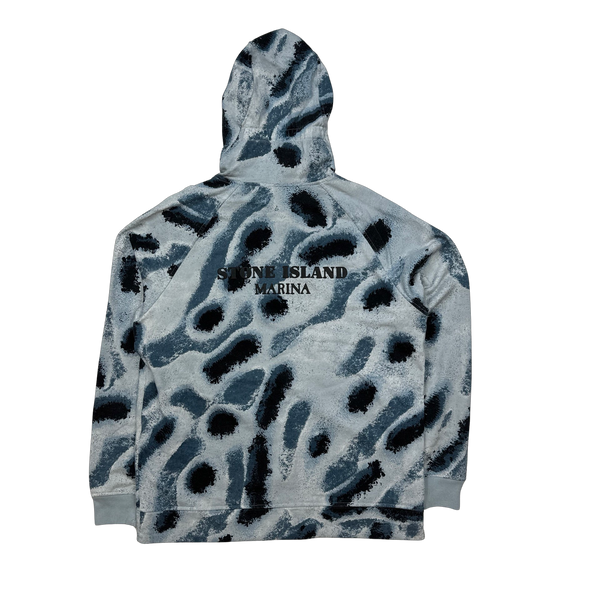 Stone Island 2022 Reef Camo Pullover Hoodie - Medium
