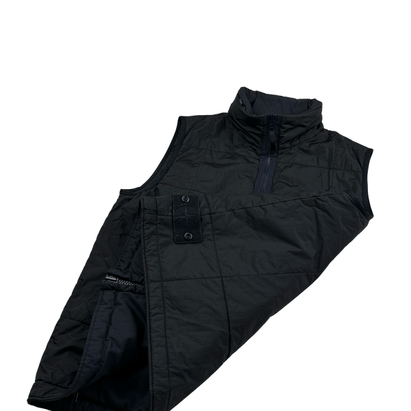 Stone Island 2019 Navy Reversible Stretch Wool Nylon Primaloft Ghost Piece Gilet - Medium