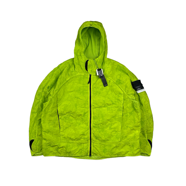 Stone Island Shadow Project 2022 Green Waffle Print Econyl Nylon Metal Jacket - XXL