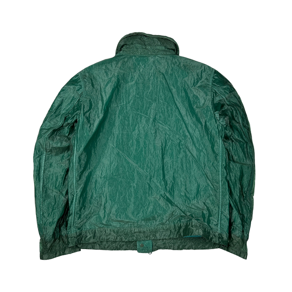 CP Company  Turquoise Garment Dyed Nylon Kan D Shell Jacket - Small