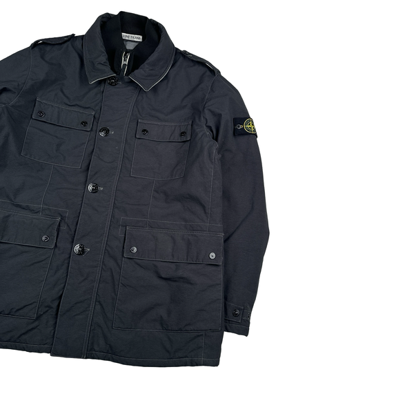 Stone Island Navy Reps Nylon R Military Jacket - 3XL