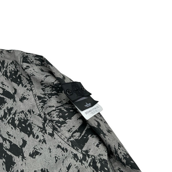 Stone Island 2018 Shadow Project Discharge Cotton 2.5L Raso Smock - Large