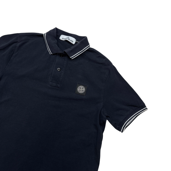 Stone Island Charcoal Polo Shirt - Small