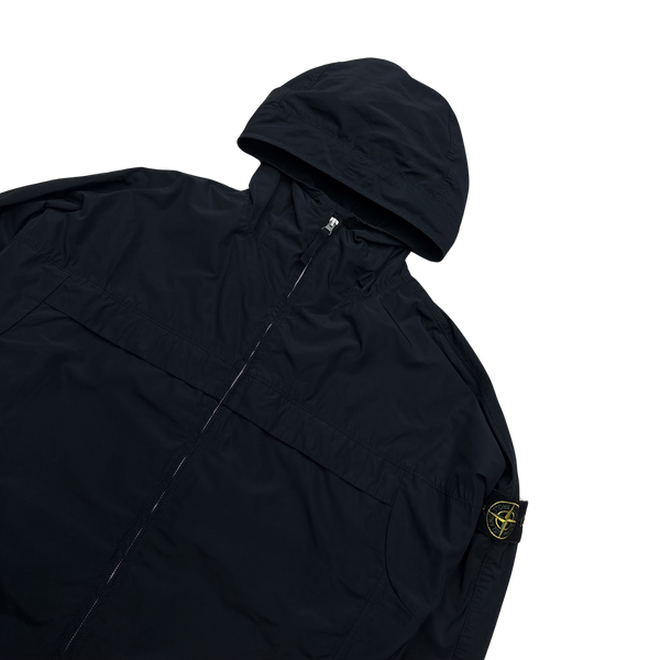 Stone Island 2020 Micro Reps Black Rain Jacket - Medium