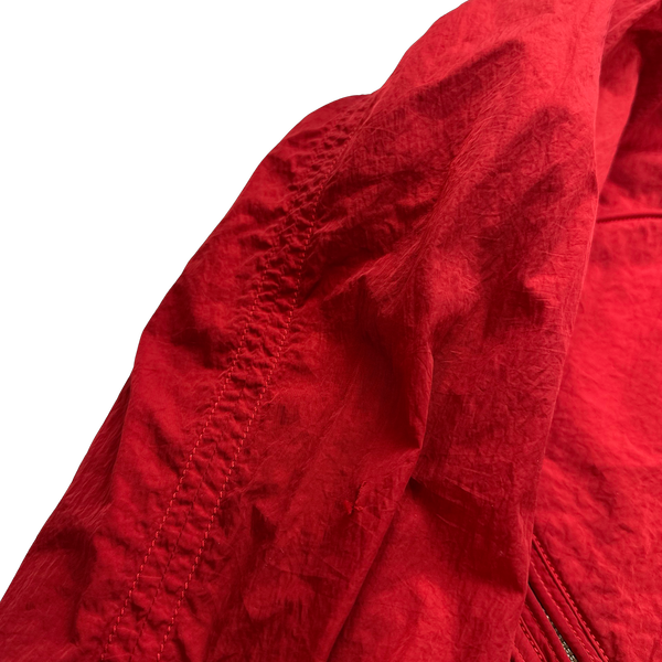 CP Company Reversible Red/Checked Goggle Jacket - Large