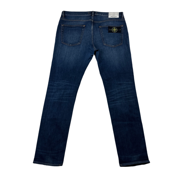 Stone Island Blue Slim Fit Denim Jeans - 36"