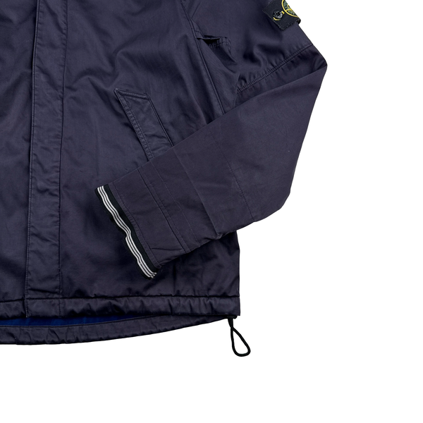 Stone Island 2004 Navy Raso Floccato Riot Mask Sniper Jacket - Medium
