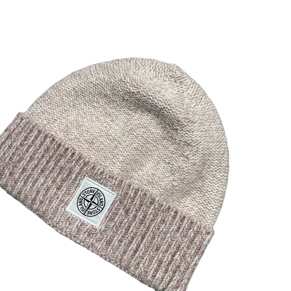 Stone Island 2019 Pink Wool Patch Beanie