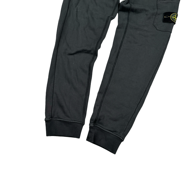 Stone Island 2023 Dark Grey Zipped Hoodie Cotton Tracksuit - Medium