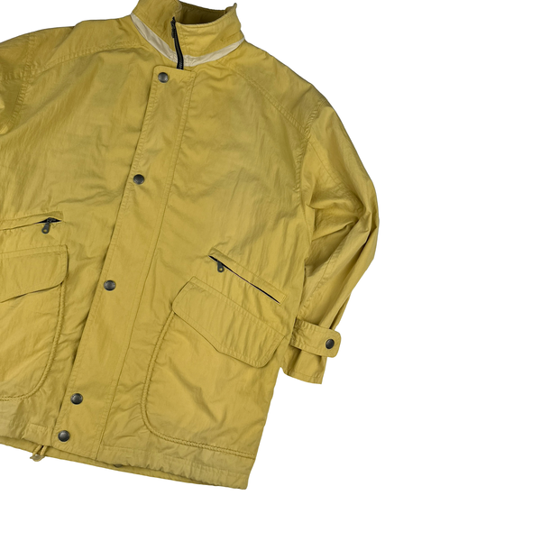 Baracuta Yellow Quilted Zipped Jacket - Large