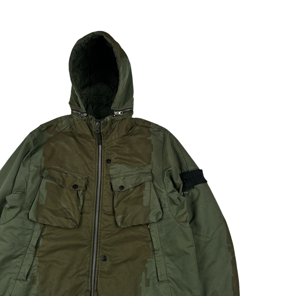 Stone Island 2017 David TC Shadow Project Khaki Graphic Print Jacket - Large