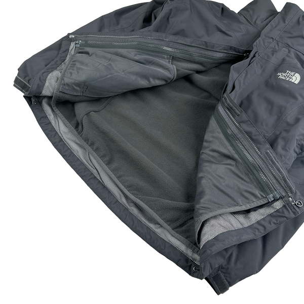 North Face 3 In 1 Grey Hyvent Jacket - Small