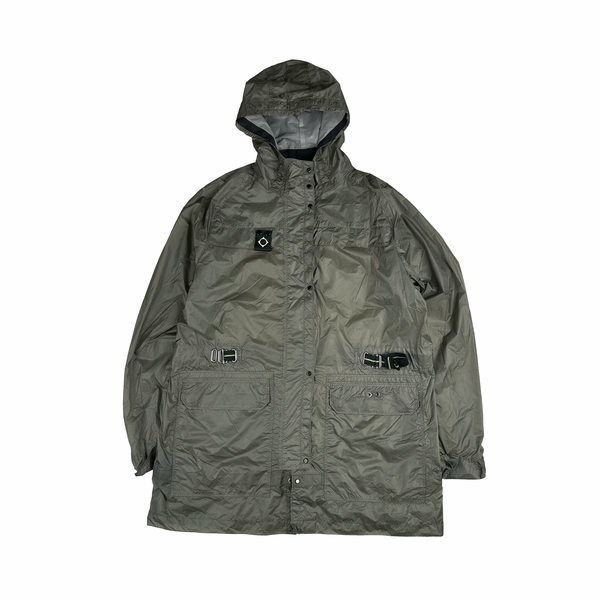 Ma Strum Grey Multi Pocket Long Lightweight Jacket - XL