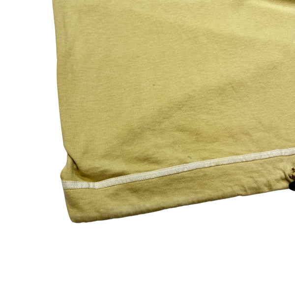 Stone Island 90s Vintage Yellow Cotton Hoodie - XXL