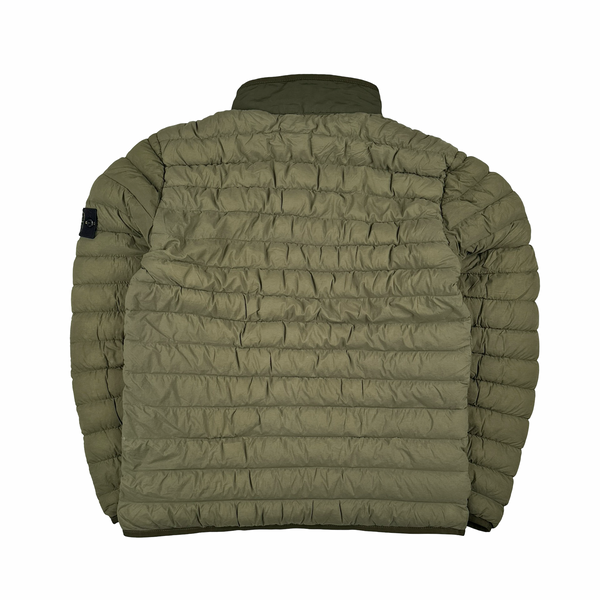 Stone Island 2019 Green Down Filled Loom Woven Puffer Jacket - Medium