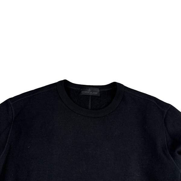Stone Island 2018 Black Wool Ghost Crewneck - XL