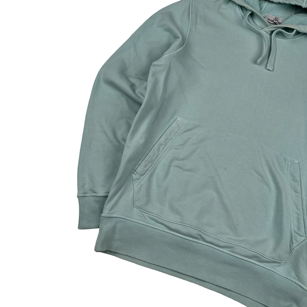 Baby blue stone island hoodie hotsell