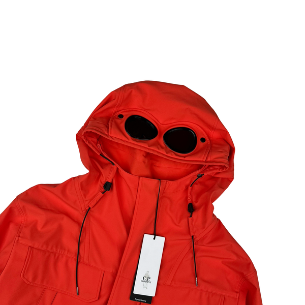 CP Company Corel Red Soft Shell R Hooded Jacket - Large