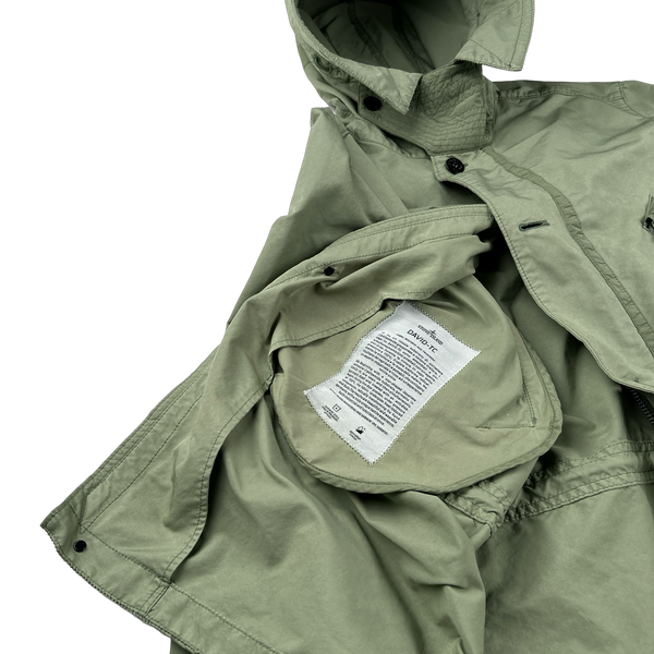 Stone Island 2019 Sage Green David TC Parka Jacket - Medium