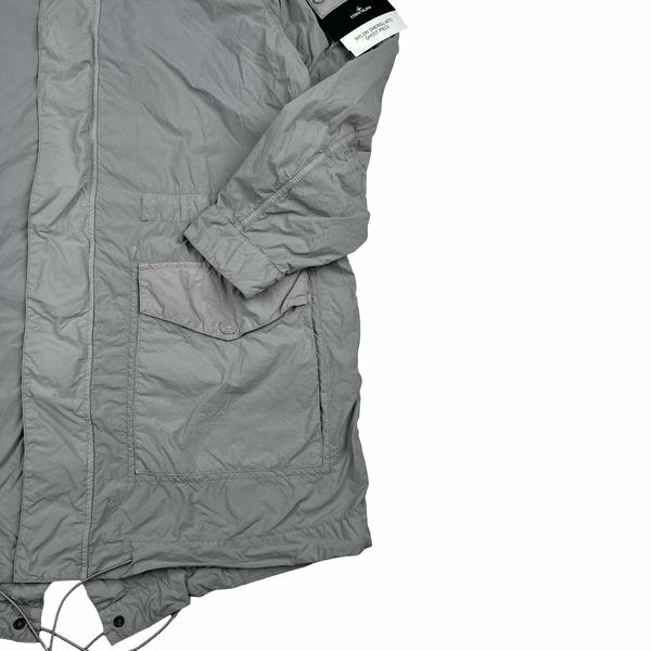 Stone Island 2025 Nylon Smerigliato Grey Ghost Piece Jacket - XL