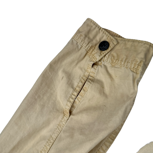 Stone Island 2019 Butter Yellow Brushed Cotton Overshirt - Large