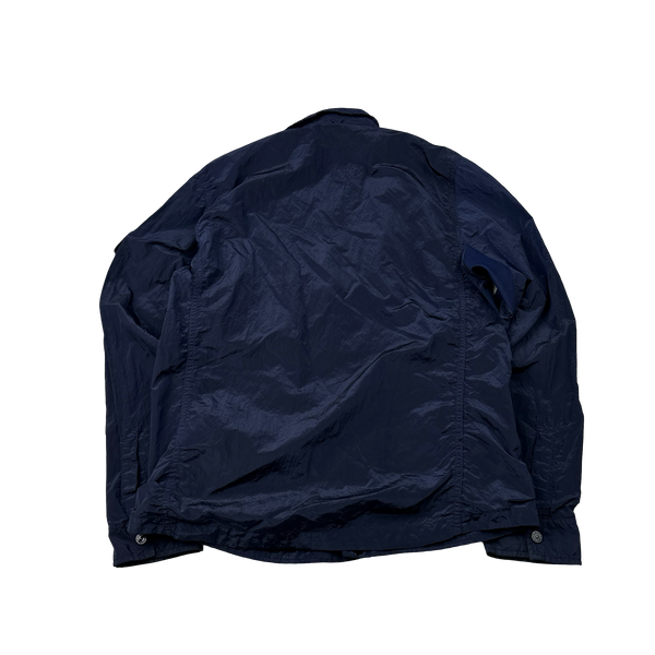 Stone Island 2018 Navy Nylon Metal Overshirt - Large