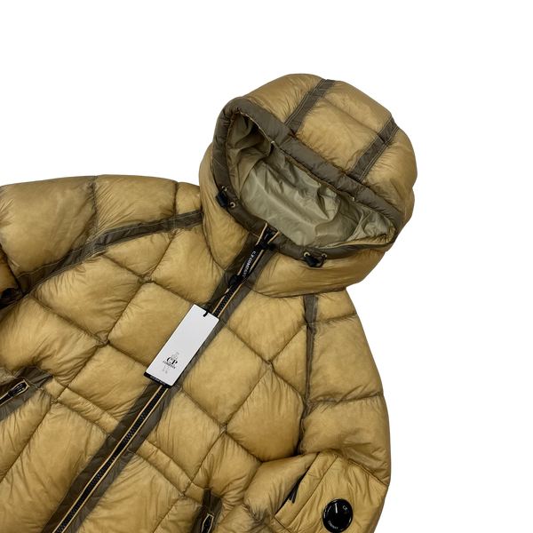 CP Company Beige D D Shell Puffer Jacket - Large & XL