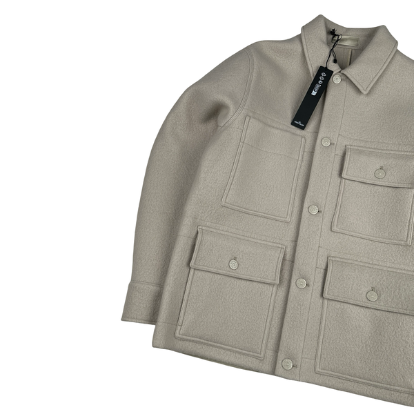 Stone Island 2024 Cashmere Blend Heavy Melton  Ghost Jacket - Large