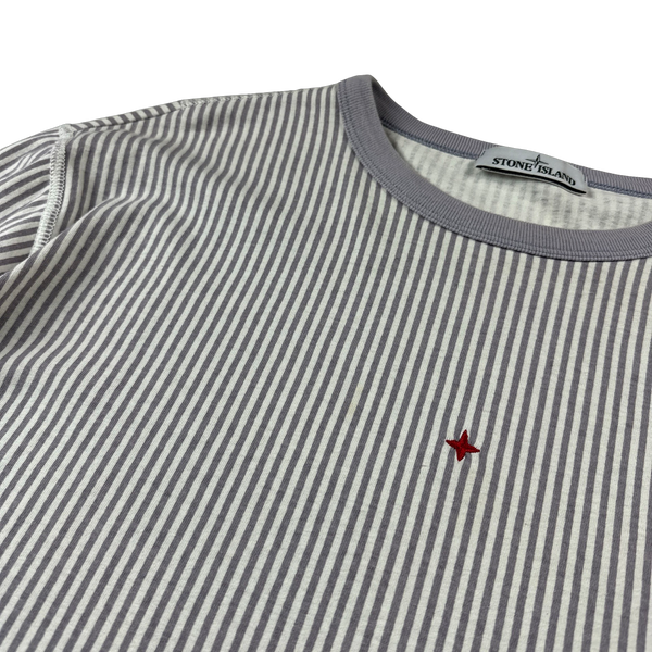 Stone Island Marina 2018 Lilac Striped Longsleeve Top - XXL