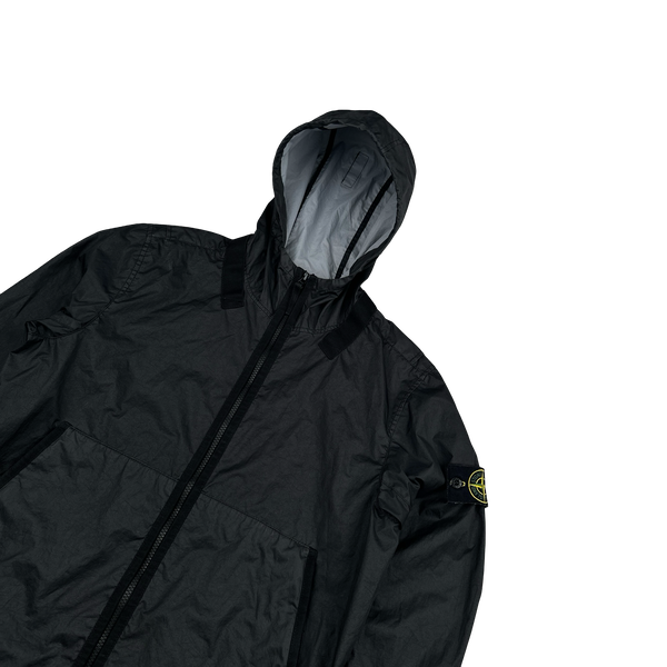 Stone Island 2021 Black Membrana TC 3L Rain Jacket - Small