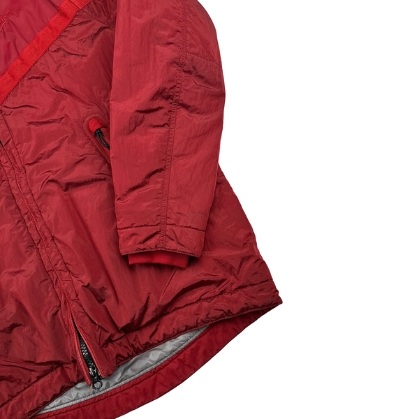 Stone Island x Nike Red Mussola Gommata Nylon Metal Jacket - Medium