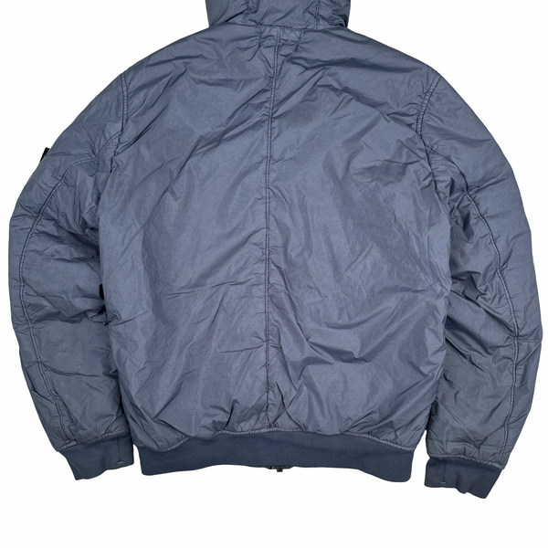 Stone Island 2019 Blue Crinkle Reps NY Jacket - Medium