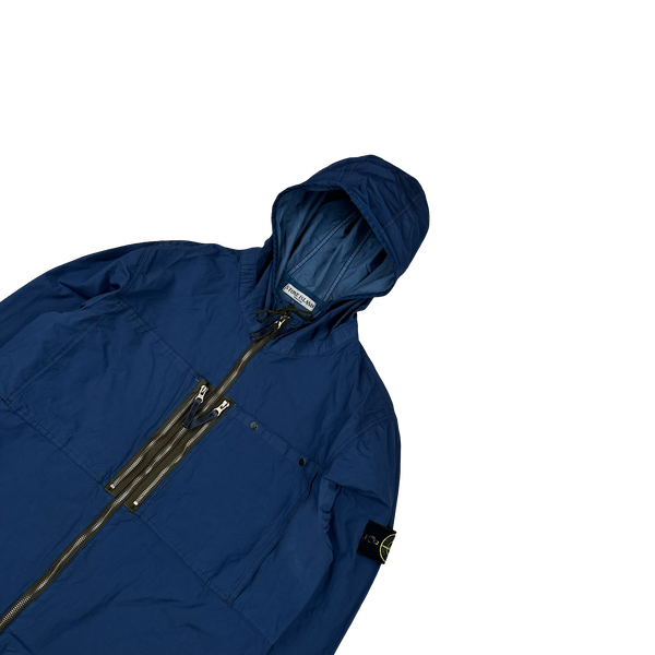 Stone Island 2010 Navy Resin Treated Nylon Jacket - XL