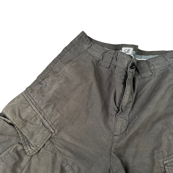 CP Company Charcoal Loose Fit Cargo Trousers - Small